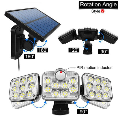 Motion Sensor Wide-Angle Outdoor LED Solar Lights with Remote Control - Smart Shop (Online Store for wise shoppers) 