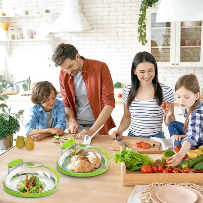 Adjustable Microwave Splatter Cover with Handle and Transparent Lid, Featuring Water Storage Box and Adjustable Steam Vents for Food Ventilation