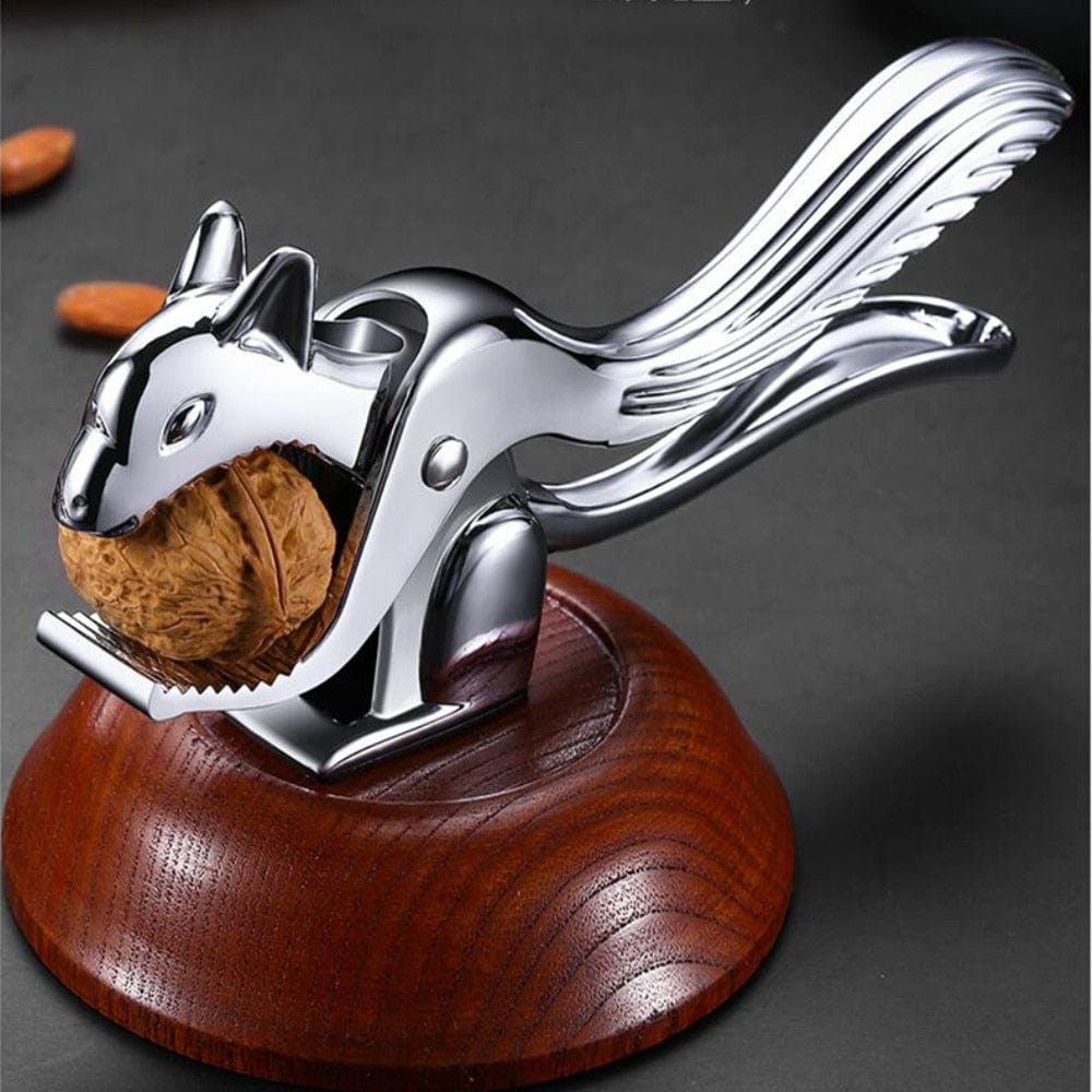 Stainless-Steel Squirrel Nutcracker, Cracks All Types of Nuts