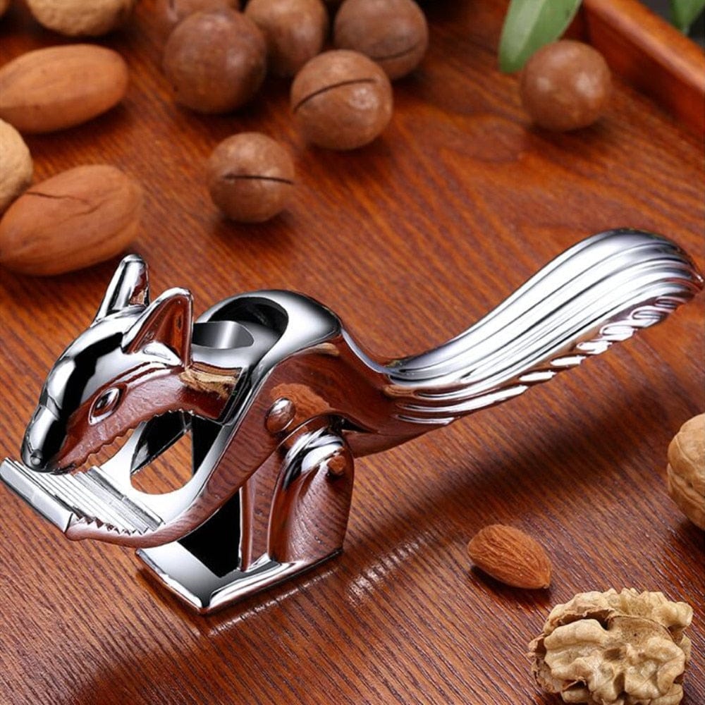 Stainless-Steel Squirrel Nutcracker, Cracks All Types of Nuts