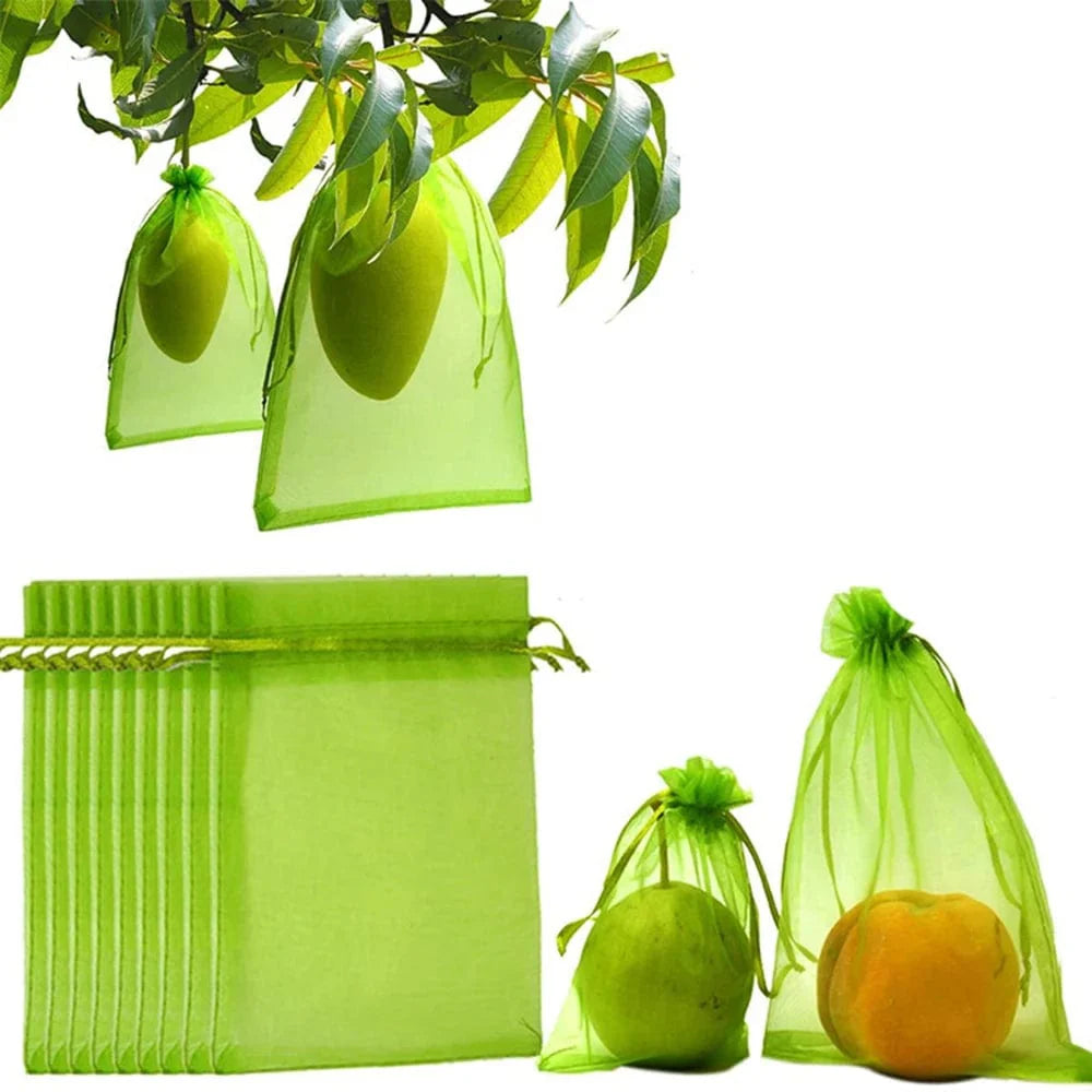 SearchFindOrder Light green / 10 x 15 cm(100PCS) Anti-Insect Garden Mesh Bags