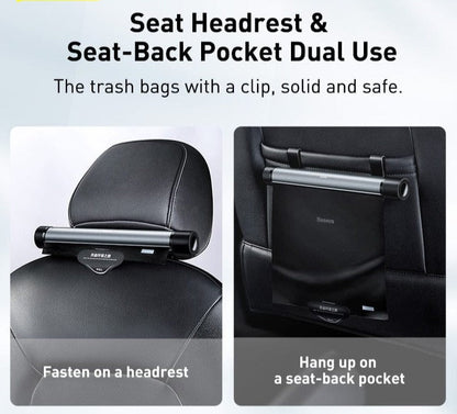 Back Seat Head Rest Roller Car Trash Bag