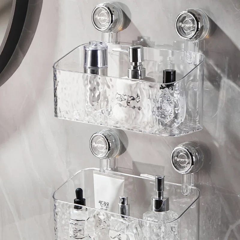 SearchFindOrder WHITE Bathroom Strong Suction Cup Storage Rack