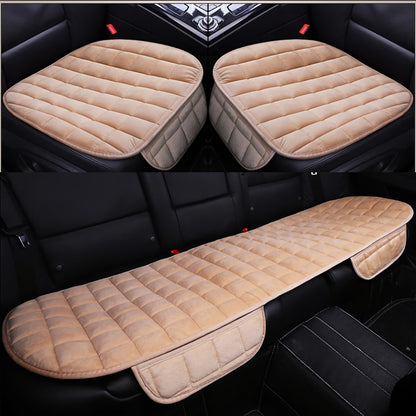 SearchFindOrder Brown 3pcs Cozy Guard Vehicle Comfort Covers