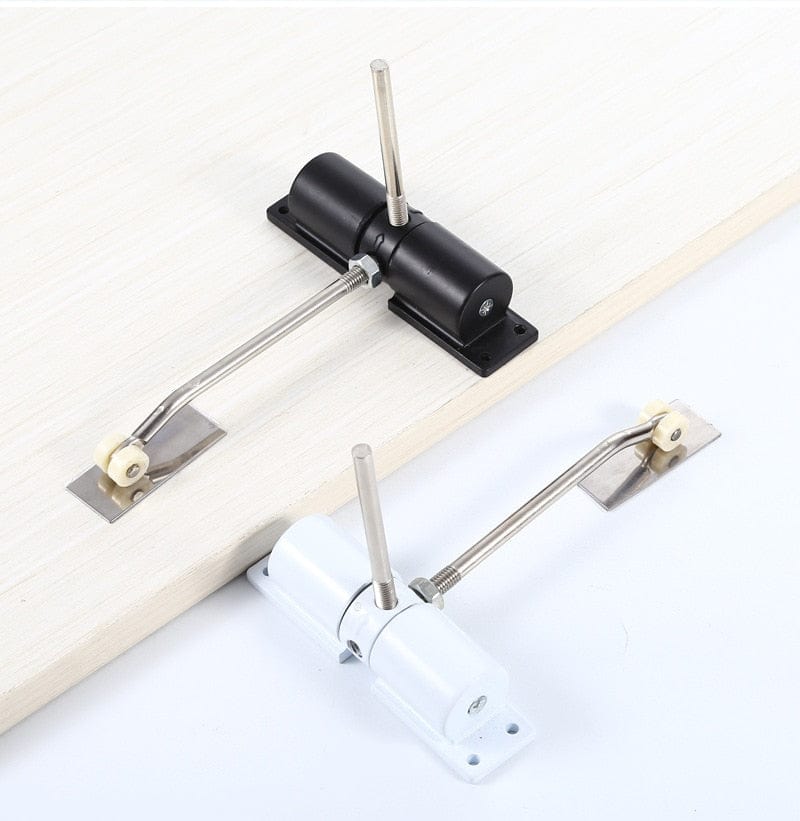 SearchFindOrder Black Adjustable Stainless Steel Auto-Close Hinge for Residential & Commercial Doors