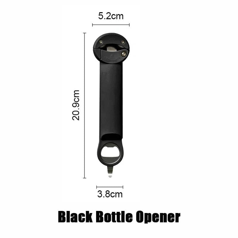 Adjustable Multifunctional Stainless-Steel Retractable Bottle, Jar, and Can Opener