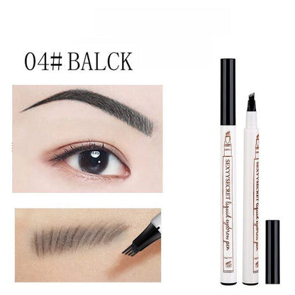 SearchFindOrder Dark brown Enhanced 4-Tip Precision Microblading Eyebrow Tattoo Pen for Flawless Brow Shaping