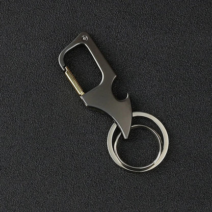 Foldable Mini Knife & Bottle Opener Keychain