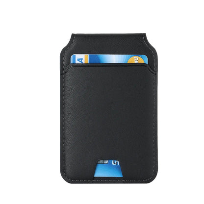 Magnetic Foldable Leather Kickstand Wallet