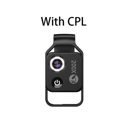 200X Microscope Lens with CPL Mobile LED Guide Light for iPhone & Samsung - Smart Shop (Online Store for wise shoppers) 