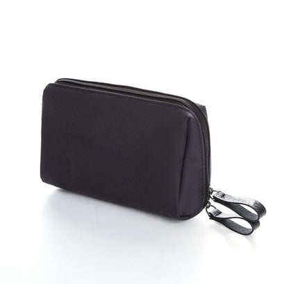 SearchFindOrder All Black Cosmetic Travelling Waterproof Toiletry Makeup Bag for Women