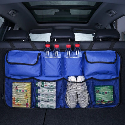 Adjustable Car Trunk Organizer with High-Capacity Storage and Multi-Use Compartments