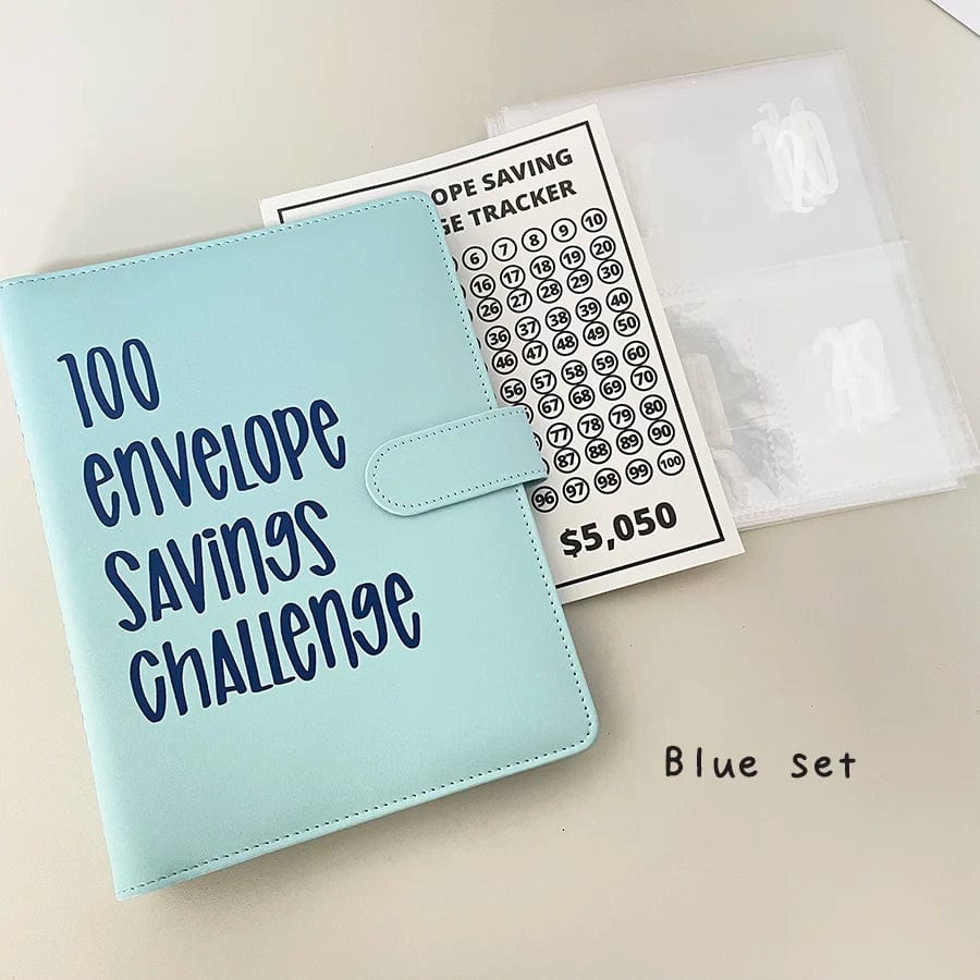 100 Envelope Savings Challenge Book Set with Binder