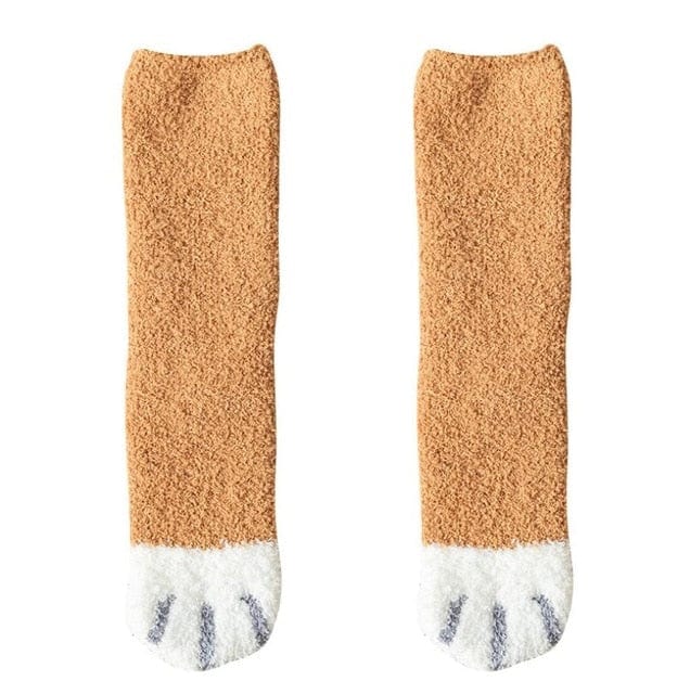 SearchFindOrder Sky Blue / One Size 2 Pairs of Cozy Thick and Warm Coral Fleece Tube Socks