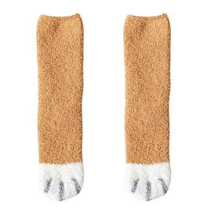 SearchFindOrder Sky Blue / One Size 2 Pairs of Cozy Thick and Warm Coral Fleece Tube Socks