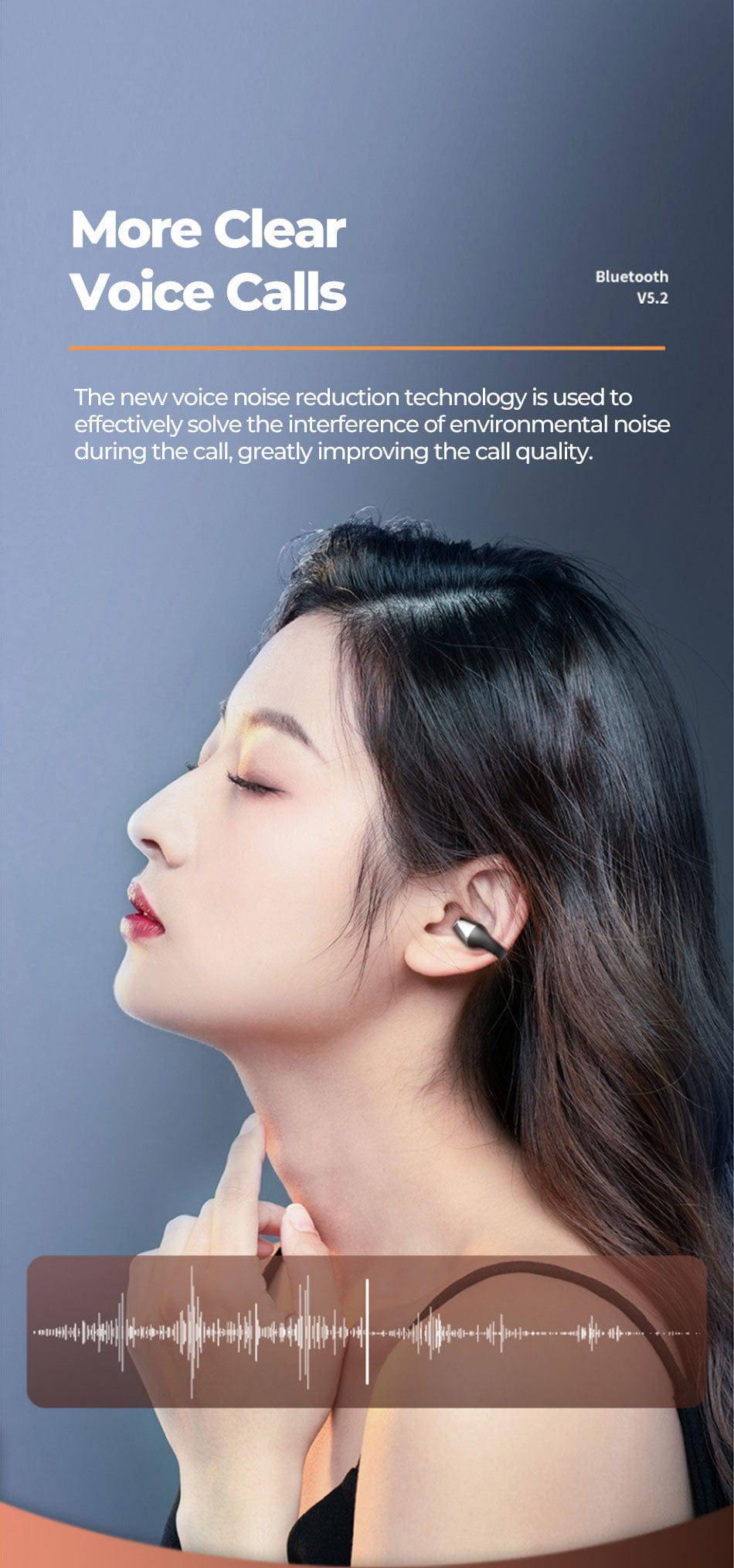 Wireless Ear Clip Bluetooth 5.2 Earphones - Smart Shop (Online Store for wise shoppers) 