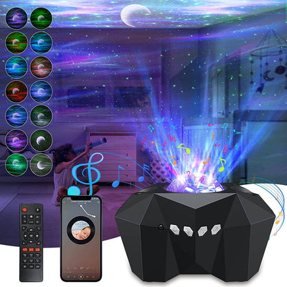 SearchFindOrder Black North Moon / China Bluetooth Music Speaker Space Galaxy Starry Sky Lamp Projector