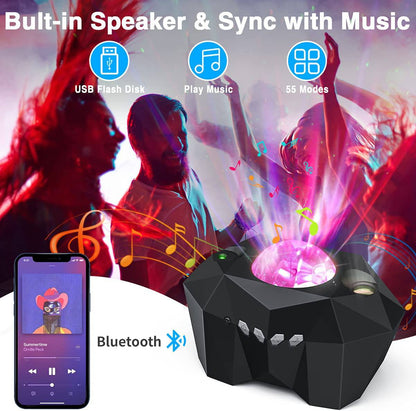 Bluetooth Music Speaker Space Galaxy Starry Sky Lamp Projector - Smart Shop (Online Store for wise shoppers) 