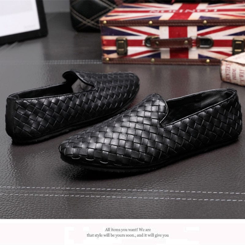 SearchFindOrder Black / 38 Breathable Knit Genuine Leather Doug Shoes