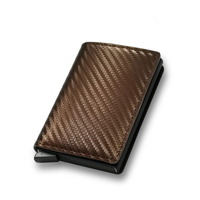 Men's and Women's Carbon Fiber RFID Wallets - Slim Trifold Design