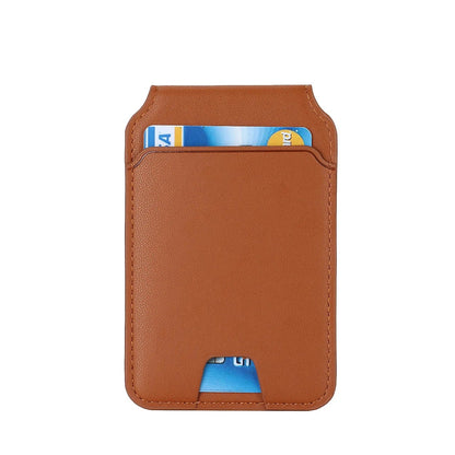 Magnetic Foldable Leather Kickstand Wallet