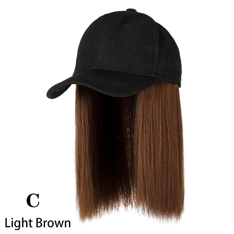 SearchFindOrder honey brown Knitted Long Hair Wig Beanie