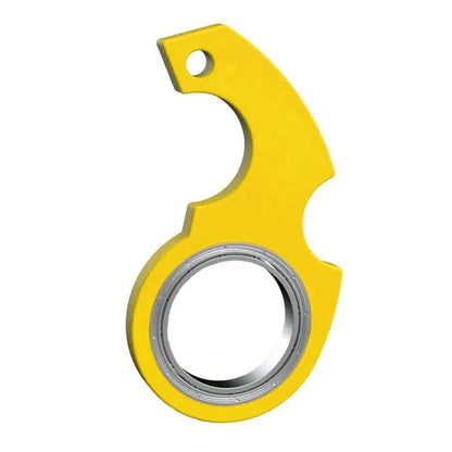 Metallic Spin Bliss Keychain, Kid-Friendly Fingertip Fidget Ring for Stress Relief and Endless Fun The Ultimate Party Pal