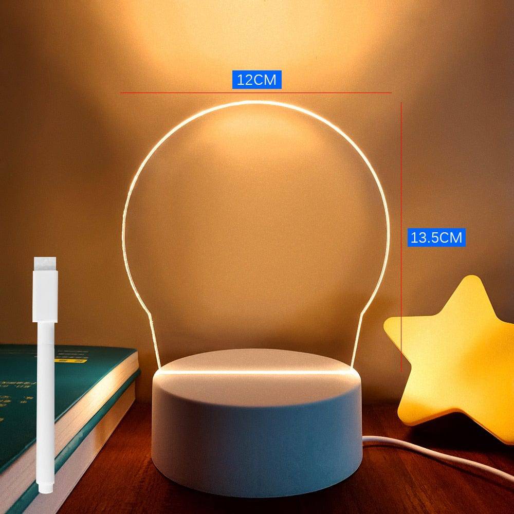 SearchFindOrder B / Warm White Light / China Creative Led Night Light Note Board