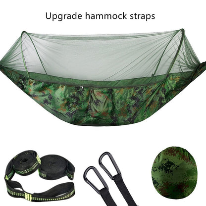 SearchFindOrder Blue-6 rings Lightweight Mosquito Net Hammock for 1-2 Persons, Indoor/Outdoor, Quick-Drying.