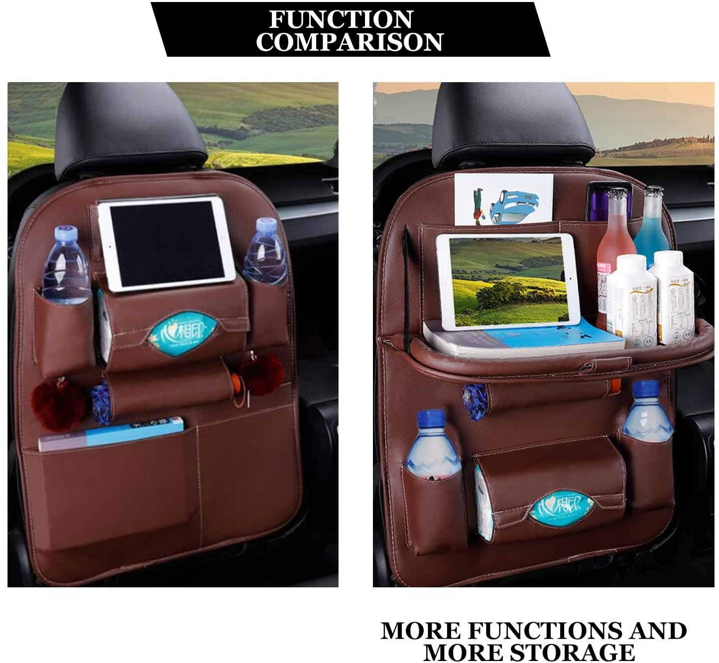 Car Back Seat Organizer Storage Bag with Foldable Table - Smart Shop (Online Store for wise shoppers) 