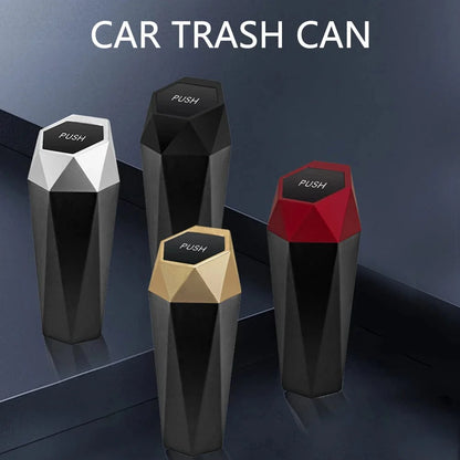 SearchFindOrder Silver Car Trash Can Organizer