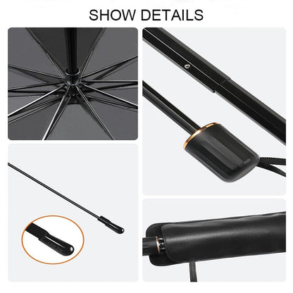 Car Windshield Sun Shade Umbrella, Foldable Car Umbrella UV Block Sunshade Cover