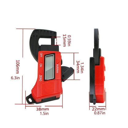 Carbon Fiber Digital Thickness Caliper Tool