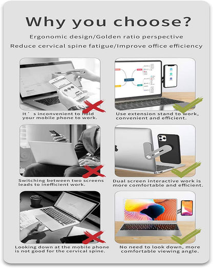 Magnetic Laptop Phone Holder Adjustable Side Mount - Smart Shop (Online Store for wise shoppers) 