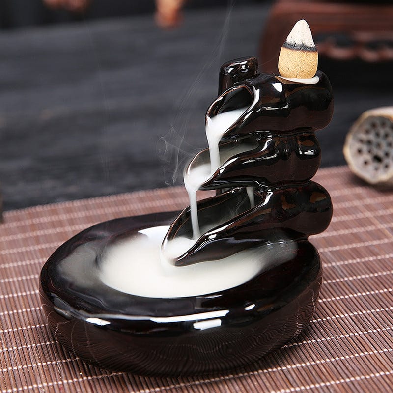 SearchFindOrder 9.5cmx12cm Ceramic Incense Burning Fountain