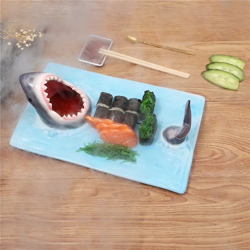 Ceramic Sushi Shark Shape Plate