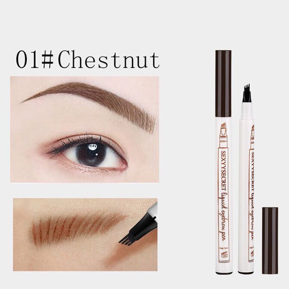 SearchFindOrder Black Enhanced 4-Tip Precision Microblading Eyebrow Tattoo Pen for Flawless Brow Shaping