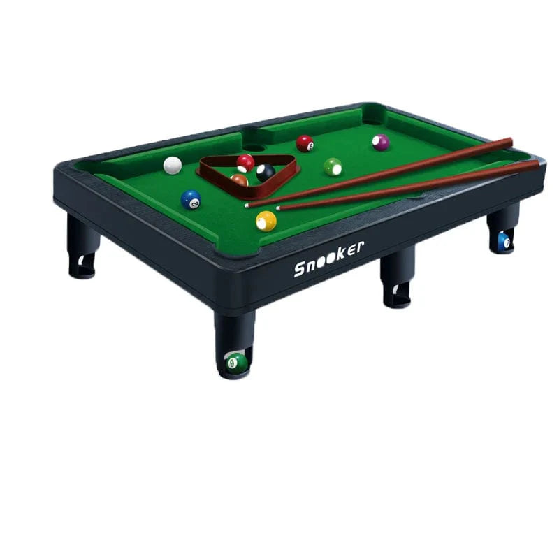 Mini Pool Table for Kids with 2 Pool Cues, Set of Billiard Balls and Rack - Complete Small Pool Table Set for Children - Great Gift Idea for Boys and Girls