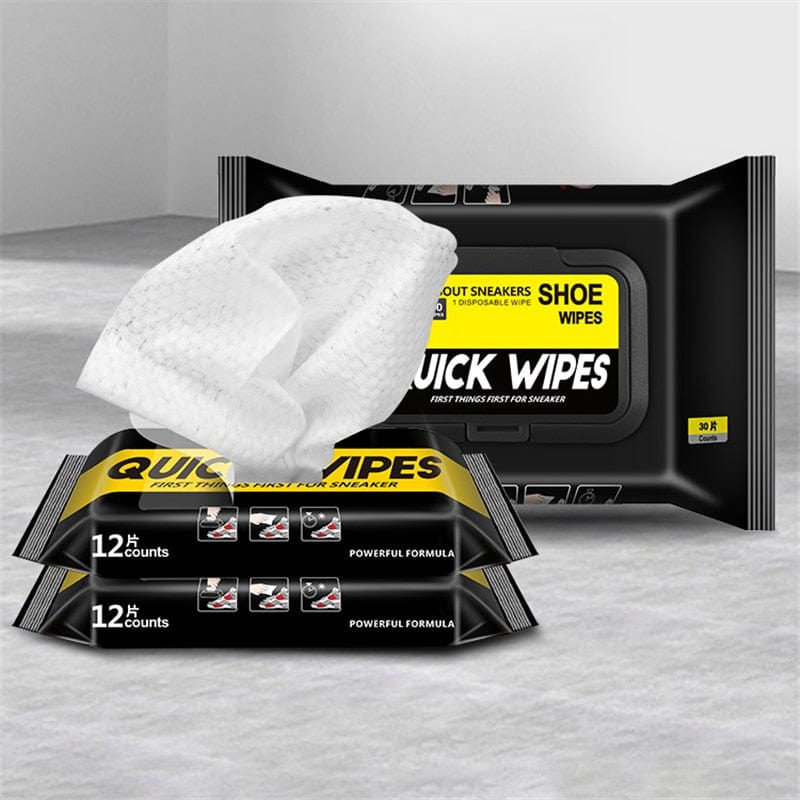 Shoe Sneaker Wipes Cleaner, Travel Portable Quick Cotton Wipes Removes Dirt, Stains