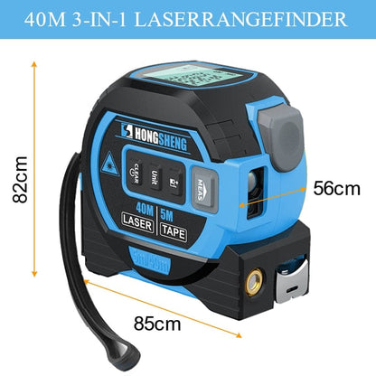 3-in-1 High-Precision Laser Tape Measure, Rangefinder, Infrared Distance Meter, Backlight LCD Display Measuring Tape