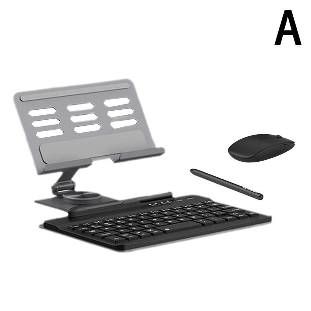 Wireless Keyboard and Mouse with Rotating Folding Stand for Samsung Galaxy Z Fold 4/3/2, iPad Tablet - Smart Shop (Online Store for wise shoppers) 