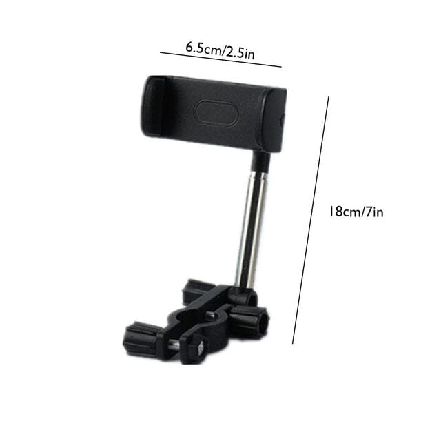 Telescopic 360° Rotation Phone & GPS Rearview Mirror Holder