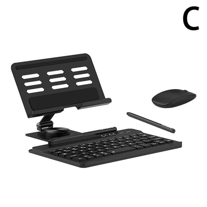 SearchFindOrder China / B Bluetooth Keyboard and Mouse with Rotating Folding Stand for Samsung Galaxy Z Fold 4/3/2, iPad Tablet