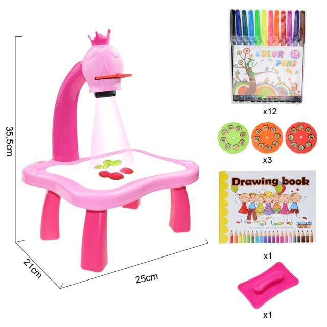 SearchFindOrder China / Yellow Giraffe Table Kids Led Projector Art Drawing Table