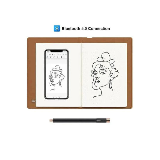 SearchFindOrder CHINA Smart Wireless Notebook - A5 Notepad, 50 Pages, Electronic Writing Pad for iOS, iPad, Android Devices