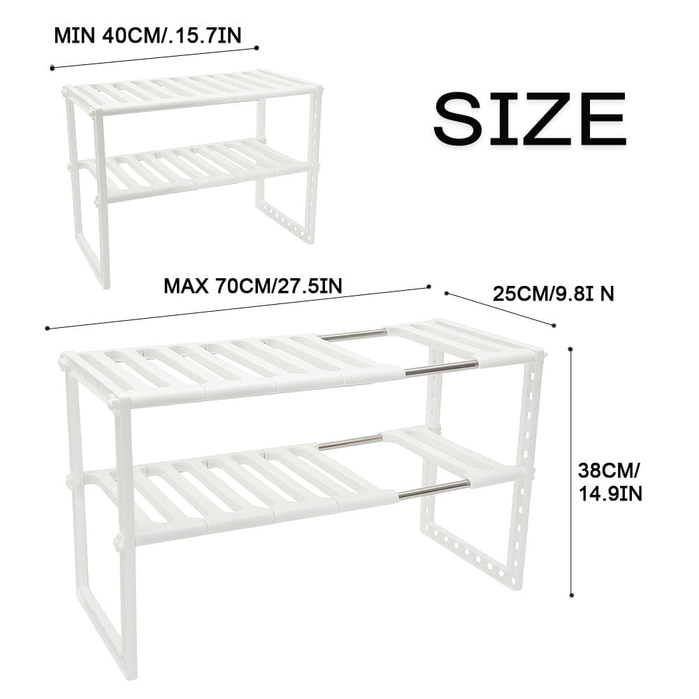 Under Sink Magic Organizer Adjustable Shelf