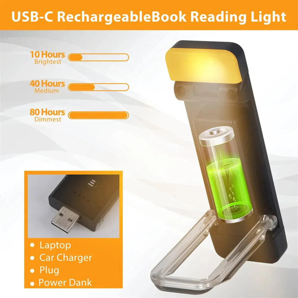 SearchFindOrder White Clip-on Book Light