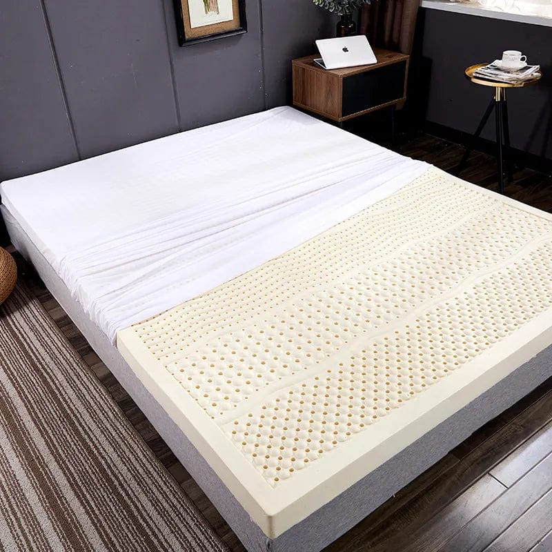 SearchFindOrder Flat with cover / 90x200cm / Thickness 7.5cm Comfort 100% Natural Latex Mattress Luxe 1.8m Bed, 1.5m Thickness for Home and Dormitory