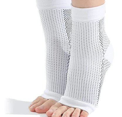 SearchFindOrder Black White / S/M ComfortStrid Ankle Compression Duo: Arch Support, Neuropathy Relief, and Soothing Nano Technology For Men and Women