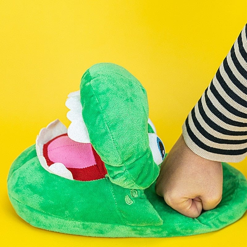 Comfy Dancing Crocodile Cotton Slippers